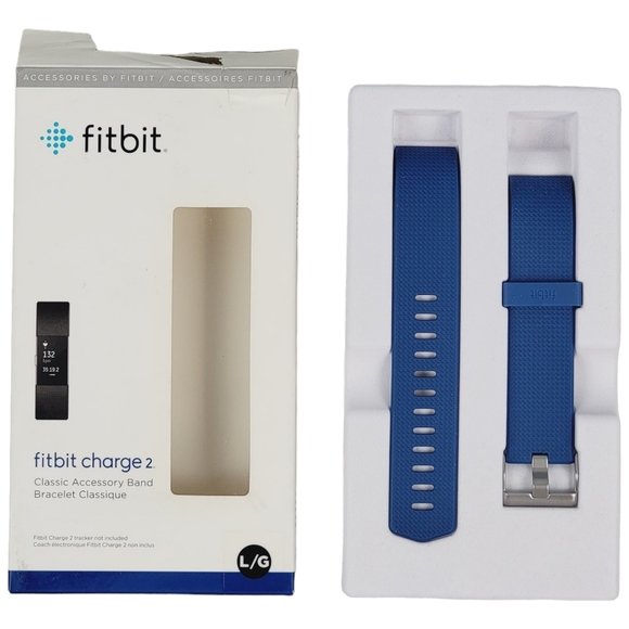 Fitbit Charge 2 Classic Accessory Band Size L/G Color Blue - Picture 1 of 5